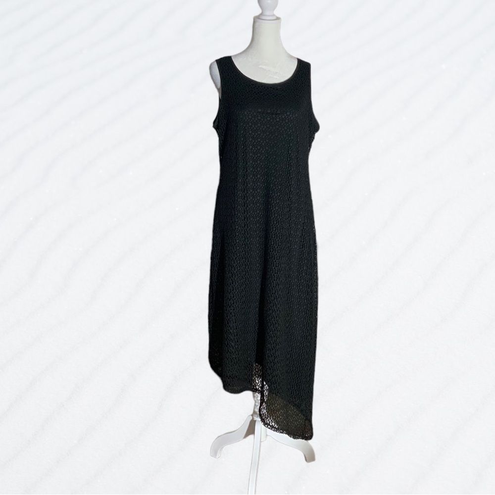 BOGO 🔥 Simply Vera Wang Tank Dress Eyelet Lace Midi Size Medium